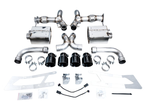 AWE Tuning 2023 C8 Corvette Z06 SwitchPath Cat-Back Exhaust - Diamond Black Tips - 3025-43906