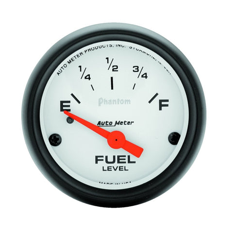 Autometer Phantom 2-1/16 inch Fuel Level Gauge - 5717
