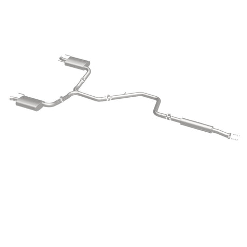MagnaFlow Cat-Back SS 2.25/2.5in Dual Split Rear Exit Polished 3in Tip 2015 Chev Impala 3.6L V6 - 19023