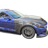 Anderson Composites 15-16 Ford Mustang GT 350 Style Carbon Fiber Front Fenders - AC-FF15FDMU-GR