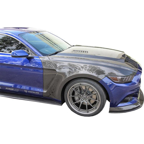 Anderson Composites 15-16 Ford Mustang GT 350 Style Carbon Fiber Front Fenders - AC-FF15FDMU-GR