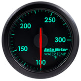 Autometer Airdrive 2-1/6in Water Temperature Gauge 100-300 Degrees F - Black - 9154-T