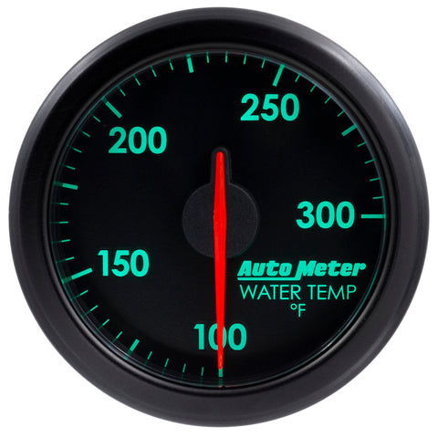 Autometer Airdrive 2-1/6in Water Temperature Gauge 100-300 Degrees F - Black - 9154-T