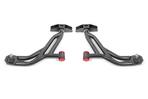 BMR 10-14 Ford Mustang / Shelby GT500 Non-Adj. Lower A-Arms (Poly/Delrin) - Black Hammertone - AA754H