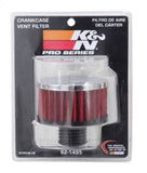 K&N .5in Flange ID x 3in OD x 3.25in H Rubber Base Crankcase Vent Filter - 62-1495