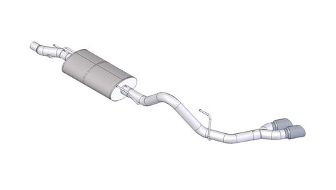 Corsa 2011-2014 Ford F-150 EcoBoost 3.5L V6 Black Sport Cat-Back Exhaust - 14392BLK
