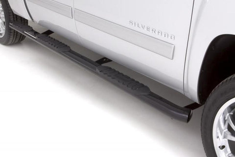 Lund 2019 Chevy Silverado 1500 CC (5.5in Bed Rocker Panel) 5in. Oval WTW Steel Nerf Bars - Black - 26089011