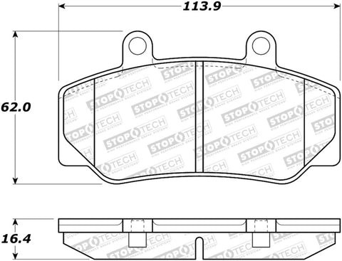 StopTech Street Brake Pads - 308.04920