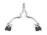 AWE Tuning 2018+ Ford Mustang GT (S550) Cat-Back Exhaust - Track Edition (Quad Diamond Black Tips) - 3020-43072