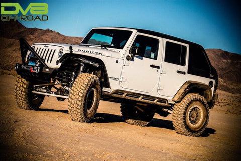 DV8 Offroad 07-18 Jeep Wrangler JK 2 Piece Fast Back Hard Top 4 Door - Black (DS Only) - HT07FB42