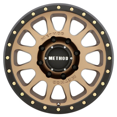 Method MR305 NV HD 18x9 +18mm Offset 8x6.5 130.81mm CB Method Bronze/Black Street Loc Wheel - MR30589080918H