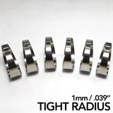 Ticon Industries 1.50in 7.5 Degree 1D/1.5in CLR Tight Radius 1mm Wall Titanium Pie Cuts - 6pk - 109-03802-0013