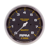 AutoMeter Marine Carbon Fiber 5in In-Dash Tachometer 0-8000 RPM - 200797-40