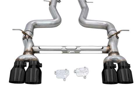 AWE Tuning BMW F8X M3/M4 Track Edition Catback Exhaust - Diamond Black Tips - 3020-43087