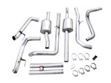 AWE Tuning 22-23 GMC Sierra 1500 AT4X 6.2L 0FG Catback Split Dual (Flat Bumper) - Bashguard(No Tips) - 3015-31972