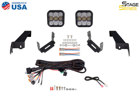 Diode Dynamics Jeep JL SS5 CrossLink Bumper Lightbar Kit Sport Combo - DD7278