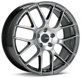 Enkei Raijin 19x9.5 35mm Offset 5x120 Bolt Pattern 72.6 Hub Bore Hyper Silver Wheel - 467-995-1235HS