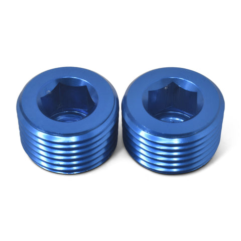 Russell Performance 1/8in Allen Socket Pipe Plug (Blue) - 662030