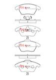 DBA 06-13 Volkswagen GTI Front RP Performance Brake Pads - DB1849RP