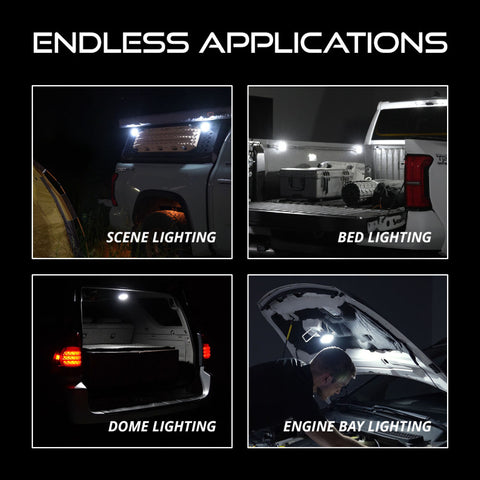 Diode Dynamics Stage Series SXS Rock Light Installer Kit - RGBW M8 (8-pack) - DD7753