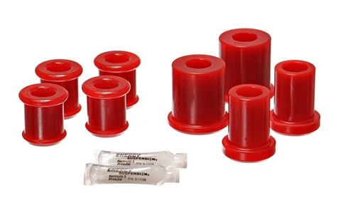 Energy Suspension 04-09 Cadillac XLR/XLR-V / 97-12 Corvette Red Front End C/A Bushing Set - 3.3176R