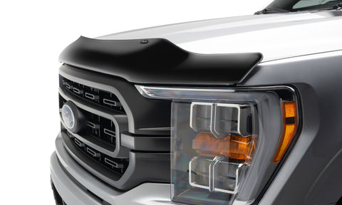 AVS 21-22 Ford F-150 (Excl. Tremor/Raptor) Medium Profile Hood Shield - Smoke - 23621