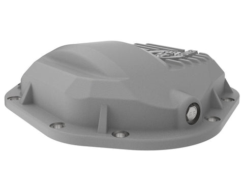 afe Front Differential Cover (Raw; Street Series); Ford Diesel Trucks 94.5-14 V8-7.3/6.0/6.4/6.7L - 46-70080