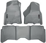 Husky Liners 2012 Dodge Ram 1500/2500/3500 Crew Cab WeatherBeater Combo Gray Floor Liners - 99002