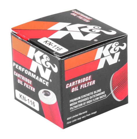 K&N Honda/Husqvarna 1.625in OD x .438in ID x 1.406in H Oil Filter - KN-116