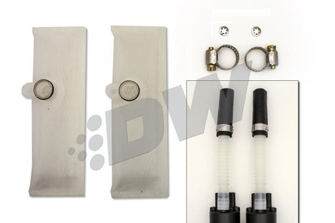 DeatschWerks 340lph DW300C Compact Fuel Pump w/ Install Kit 03-04 Ford Mustang Cobra (2 Pumps) - 9-307-1033