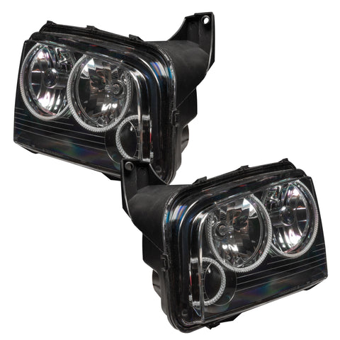 Oracle 05-10 Dodge Charger SMD HL (Non-HID) - Triple Halo - ColorSHIFT w/ BC1 Controller - 8197-335