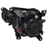 ANZO 2014-2016 Jeep Cherokee Projector Headlights Black clear w/ white and Red - 111353