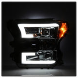 Spyder Ford F150 2015-2017 Projector Headlights - Light Bar DRL LED - Smoke PRO-YD-FF15015-LBDRL-SM - 5083678