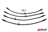 AMS Performance 08-15 Mitsubishi EVO X Stainless Steel Brake Lines (4 Lines) - AMS.04.01.0004-1