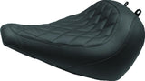 Mustang Harley Low Medallion Sissy Bar Pad (7.5 inch x 9 inch)- Black - 76820