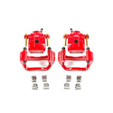 Power Stop 08-15 Toyota Sequoia Rear Red Calipers w/Brackets - Pair - S3276