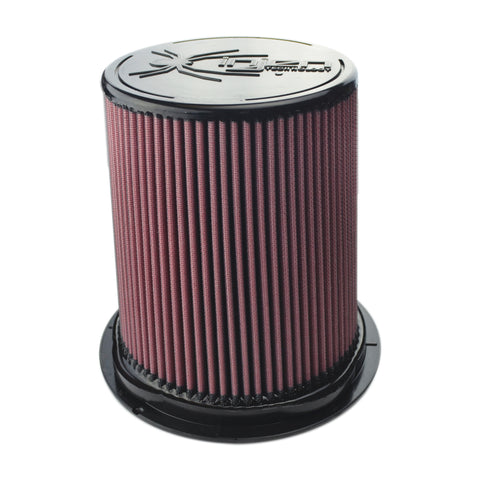 Injen 8-Layer Oiled Cotton Gauze Air Filter w/ Twist Lock - 5in ID / 9.3in Base / 8.5in H - X-1117-BR