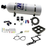 Nitrous Express Dominator Single Entry Billet Crossbar Stage 6 Nitrous Kit (50-300HP) w/15lb Bottle - 63070-15