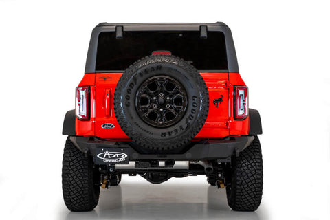 Addictive Desert Designs 2021+ Ford Bronco Rock Fighter Rear Bumper - Hammer Black - R23012NA01NA