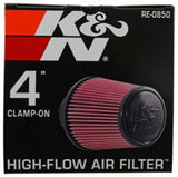 K&N Universal Air Filter (4in. Flange / 6in. Base OD / 4-5/8in. Top OD / 6in. Height) - RE-0850