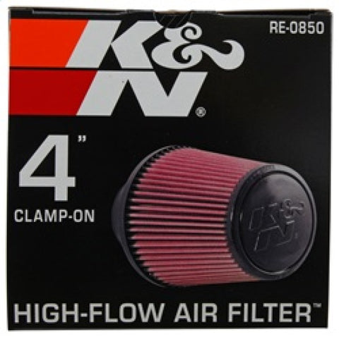 K&N Universal Air Filter (4in. Flange / 6in. Base OD / 4-5/8in. Top OD / 6in. Height) - RE-0850