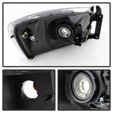 xTune Dodge Ram 1500 06-08 / Ram 2500/3500 06-09 Amber Crystal Headlights Chrome HD-JH-DR06-AM-C - 9022913