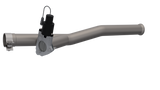QTP 2018 Jeep Wrangler JL 4DR 2.5in 304SS Aggressor Cutout Mid Pipe - 525018