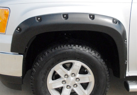 Lund 07-13 GMC Sierra 1500 RX-Rivet Style Smooth Elite Series Fender Flares - Black (2 Pc.) - RX109SA