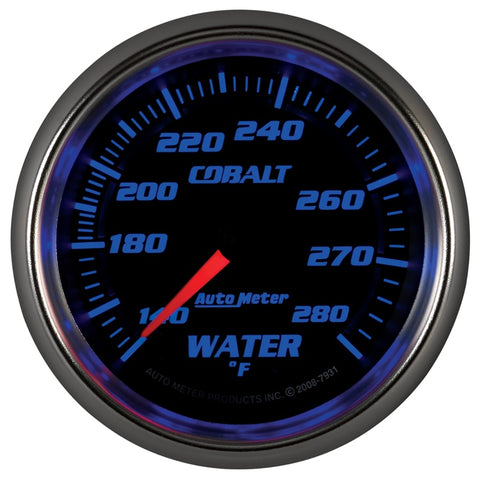Autometer Cobalt 66.7mm 140-280 degree F. Water Temprature  Gauge - 7931