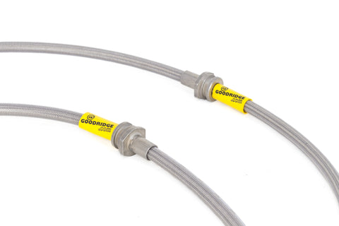 Goodridge 13-15 Nissan Sentra w/ Rear Drum Brakes SS Brake Line Kit - 22048