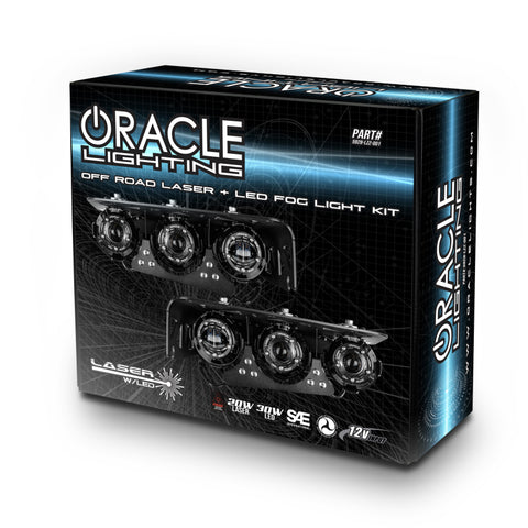 Oracle Lighting 21-24 Ford Bronco Off Road Laser and LED Fog Light Kit for Steel Bumper - 5928-LZZ-001