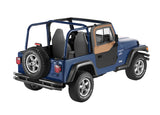 Bestop 97-06 Jeep Wrangler TJ Upper Door Sliders (Spice Dual Sliding Window) - 51787-37
