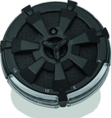 Kuryakyn Alley Cat Fuel & Battery Gauge Gloss Black - 7383