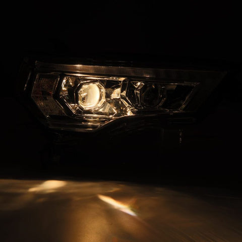 AlphaRex 14-22 Toyota 4Runner PRO-Series Projector Headlights Black w/Seq. Sig. + DRL - 880815